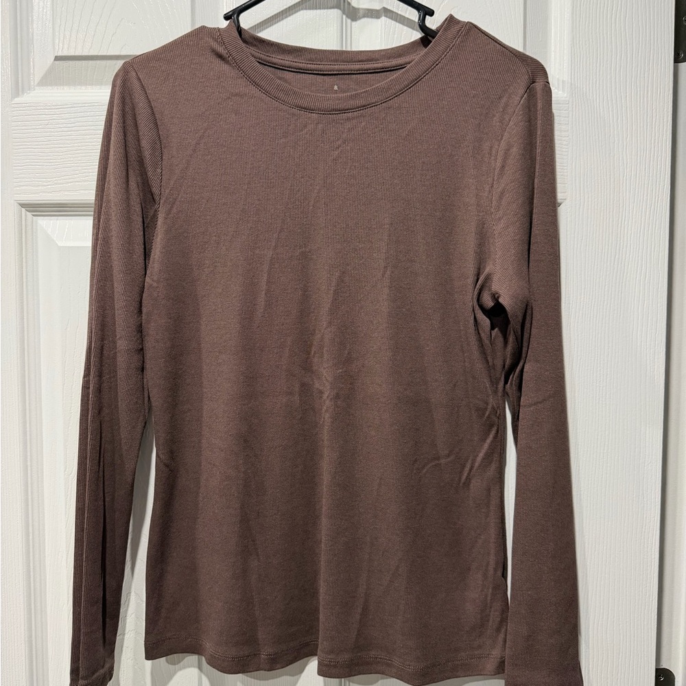 a new day Dusty Rose Long Sleeve Tee